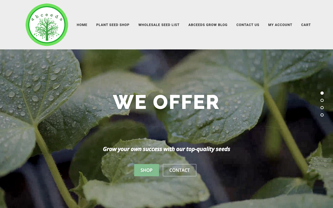 ABCeeds website screenshot