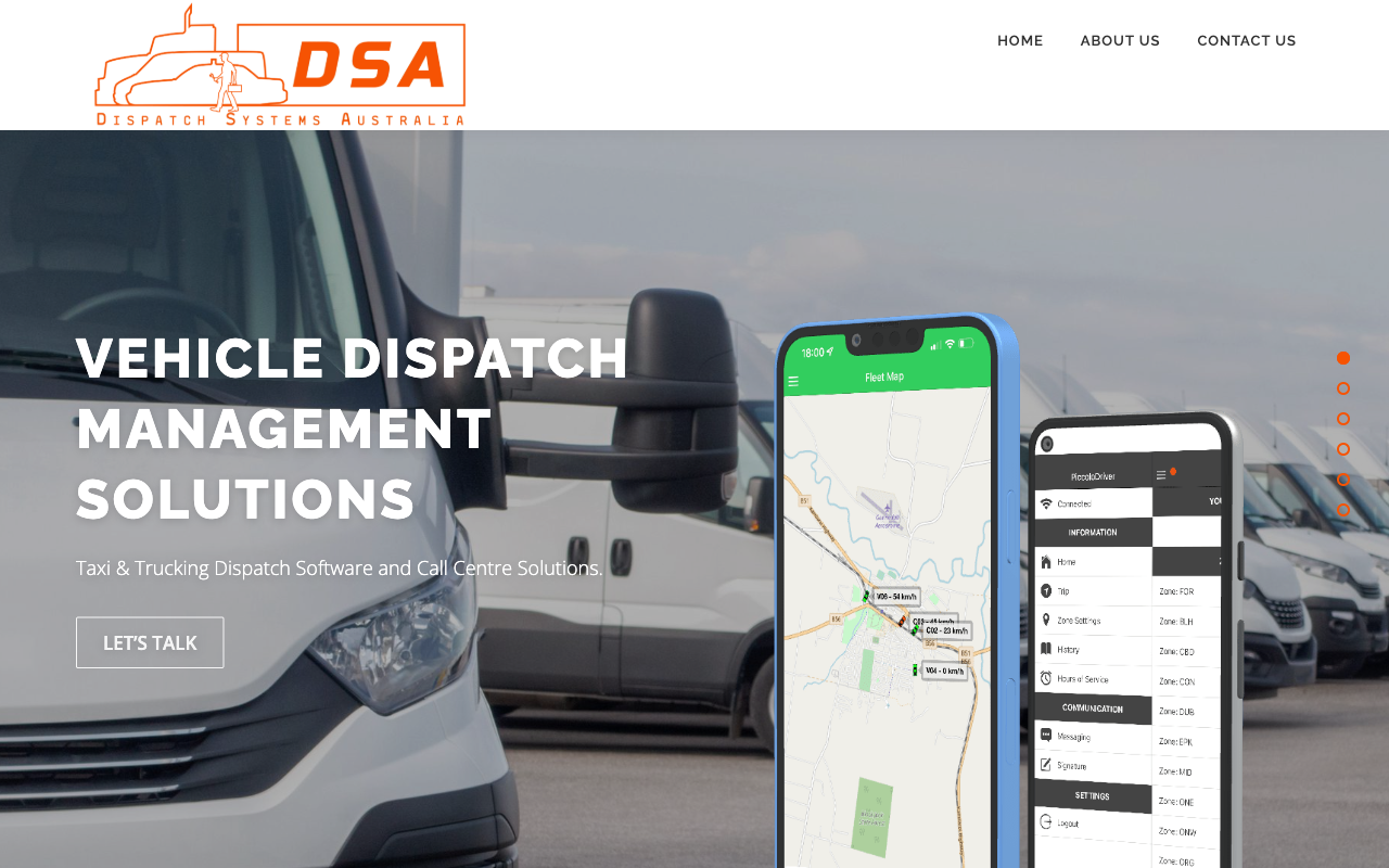Dispatch Systems Australia website screenshot