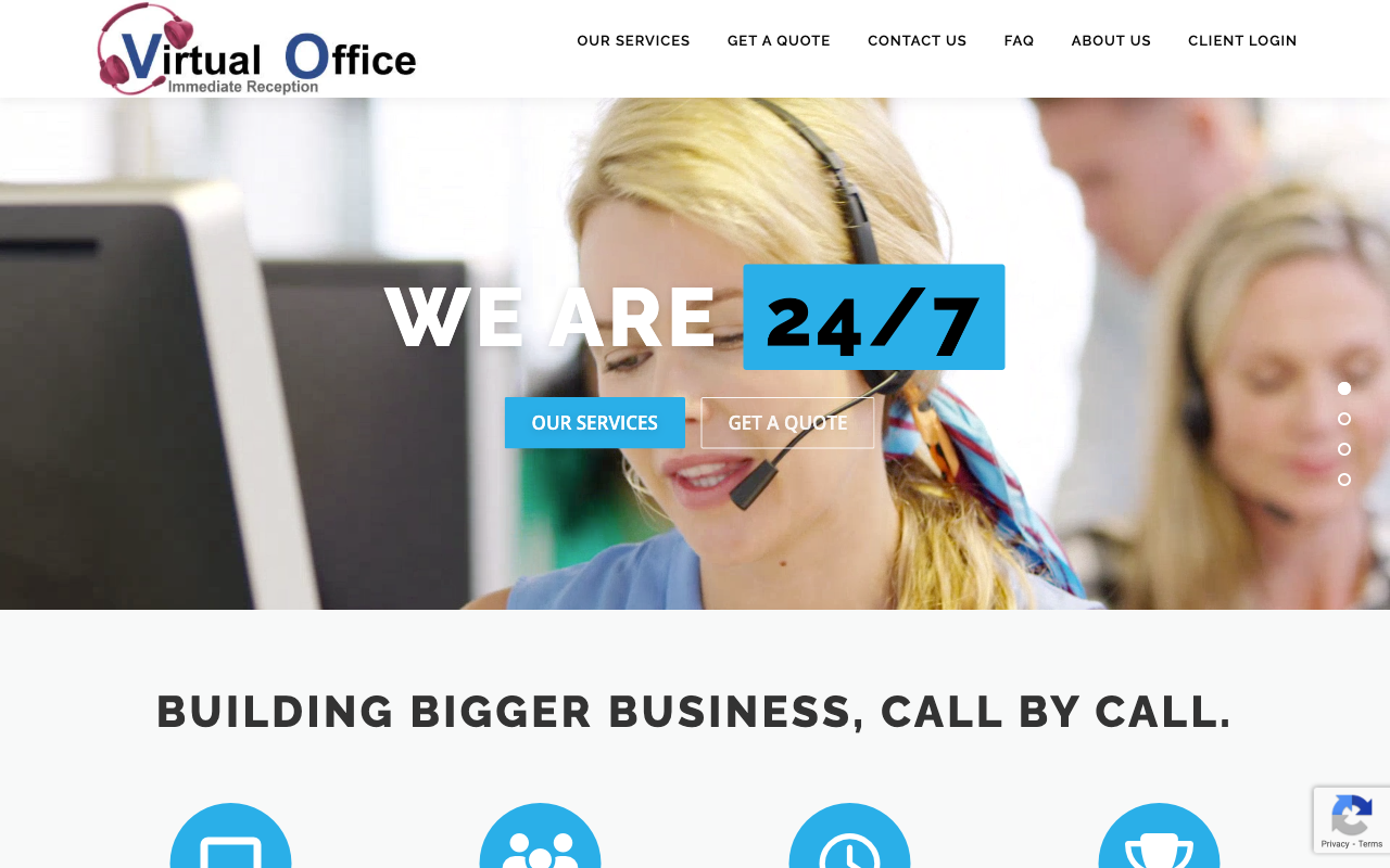 Virtual Office website screenshot